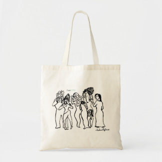 Illustration von Frauen für Fotografen Tragetasche