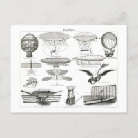 Illustration von Frühfliegmaschinen Vintag