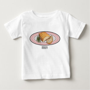 Illustration von geröstetem Schweinebauch Baby T-shirt