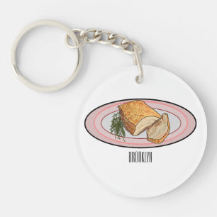 Illustration von geröstetem Schweinebauch  Schlüsselanhänger