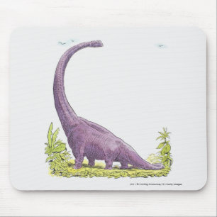Illustration von Giraffatitan Dinosaurier Mousepad