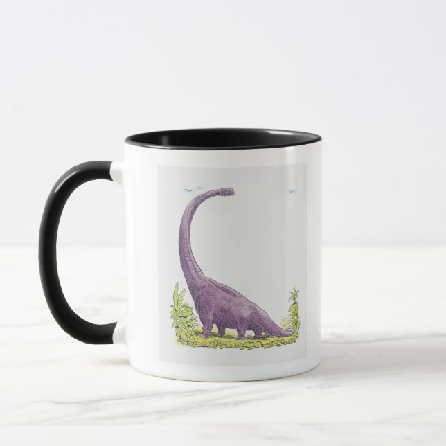 Illustration von Giraffatitan Dinosaurier Tasse (Links)