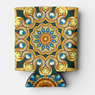 Illustration von Gold Pearl Decorative Frame Dosenkühler