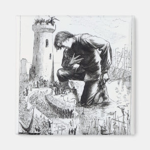 Illustration von "Gullivers Reisen" Magnet