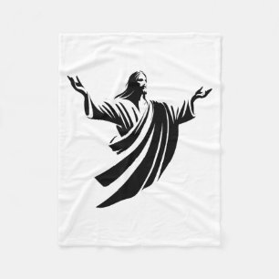 Illustration von Jesus Christus Schatten mit offen Fleecedecke