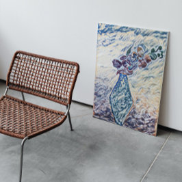 Illustration von klassisch texturierten Vase Leinwanddruck