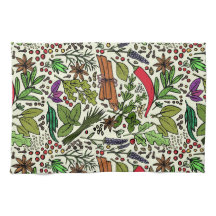 Illustration von Kräuter und Gewürzen