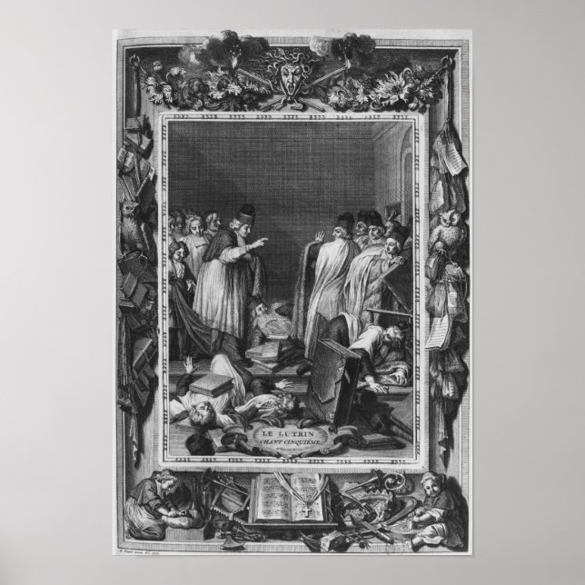 Illustration von "Le Lutrin" von Nicolas Poster (Vorne)