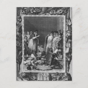 Illustration von "Le Lutrin" von Nicolas Postkarte