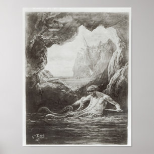 Illustration von 'Les Travailleurs de la Mer' Poster
