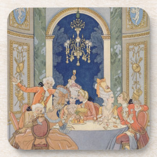 Illustration von "Les Verbindungen Dangereuses" Getränkeuntersetzer