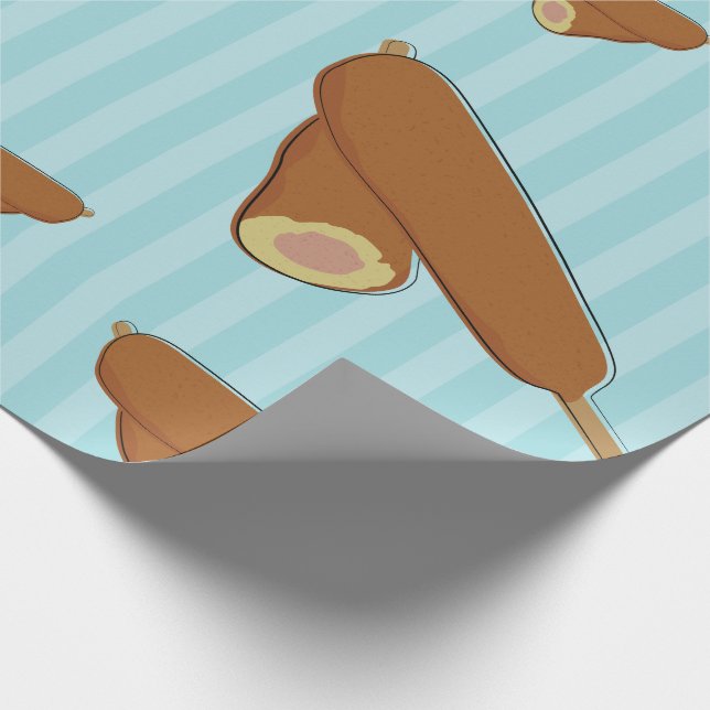 Illustration von Maishunden Geschenkpapier (Ecke)