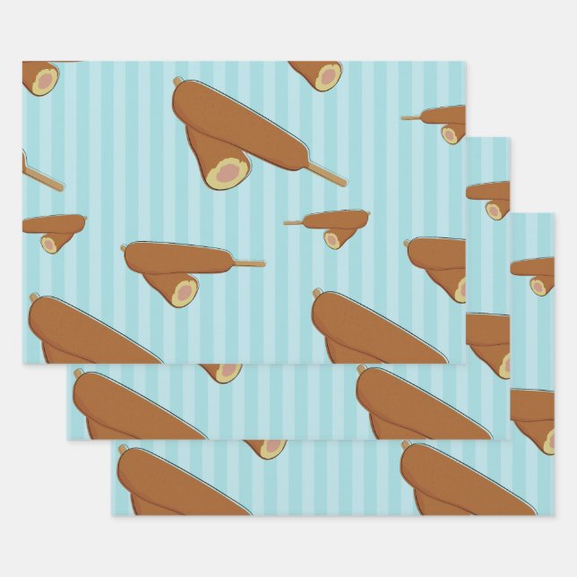 Illustration von Maishunden Geschenkpapier Set (Set)
