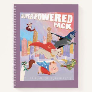 Illustration von Metropolis mit Super Powered Pack Notizbuch