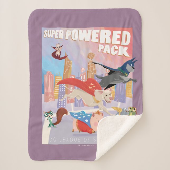 Illustration von Metropolis mit Super Powered Pack Sherpadecke (Vorderseite)