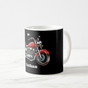 Illustration von Motorrädern Personalisiert Kaffeetasse