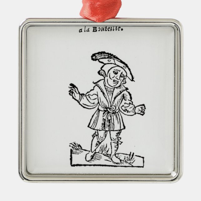 Illustration von 'Pantagruel Silbernes Ornament (Vorne)