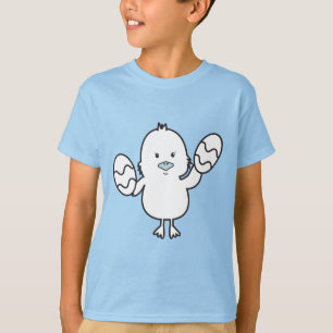 Illustration von Pastel Blue Niedlich Easter Chick T-Shirt