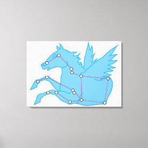 Illustration von Pegasus-Konstellation Leinwanddruck
