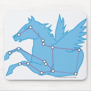 Illustration von Pegasus-Konstellation Mousepad