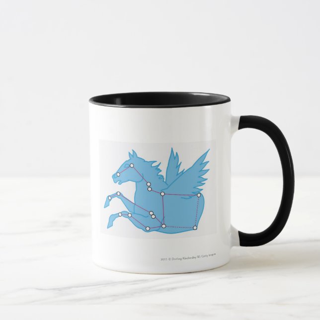 Illustration von Pegasus-Konstellation Tasse (Rechts)