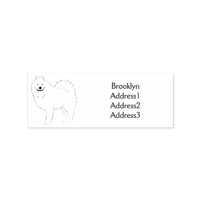 Illustration von Samohunde-Cartoon Gummistempel (Prägung)