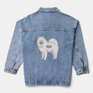 Illustration von Samohunde-Cartoon Jeansjacke