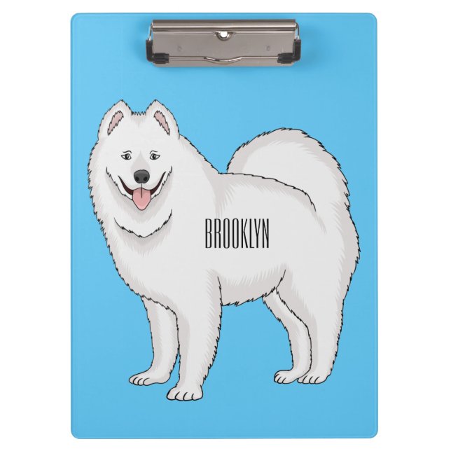 Illustration von Samohunde-Cartoon Klemmbrett (Vorderseite)
