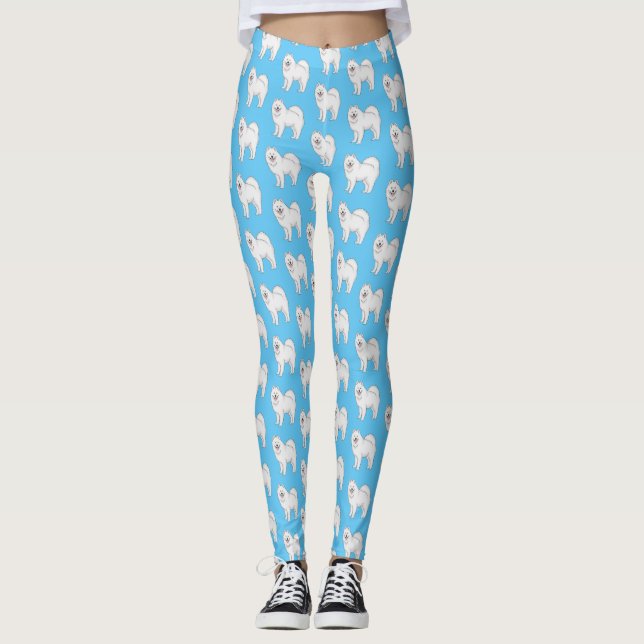 Illustration von Samohunde-Cartoon Leggings (Vorderseite)