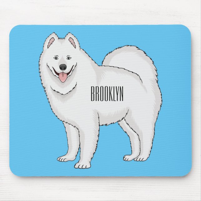 Illustration von Samohunde-Cartoon Mousepad (Vorne)