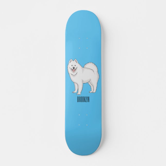 Illustration von Samohunde-Cartoon Skateboard (Vorne)
