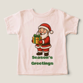 Illustration von Santa Claus mit Geschenkbox