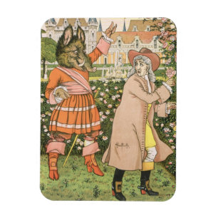 Illustration von Schönheit und vom Tier, 1901 Magnet