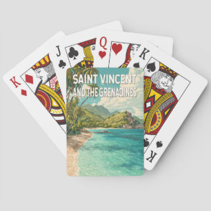 Illustration von St. Vincent und den Grenadinen Spielkarten