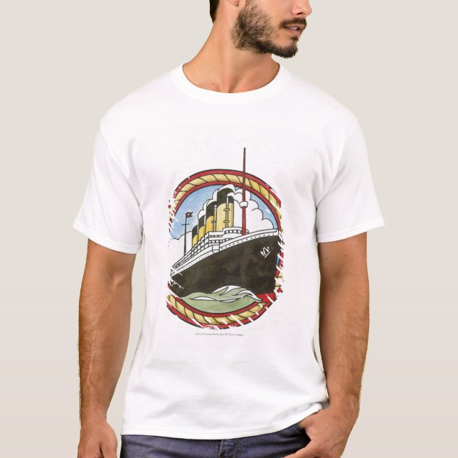Illustration von titanischem T-Shirt (Vorderseite)