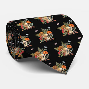 Illustration von Vintage-Blumen und botanischen Pi Krawatte