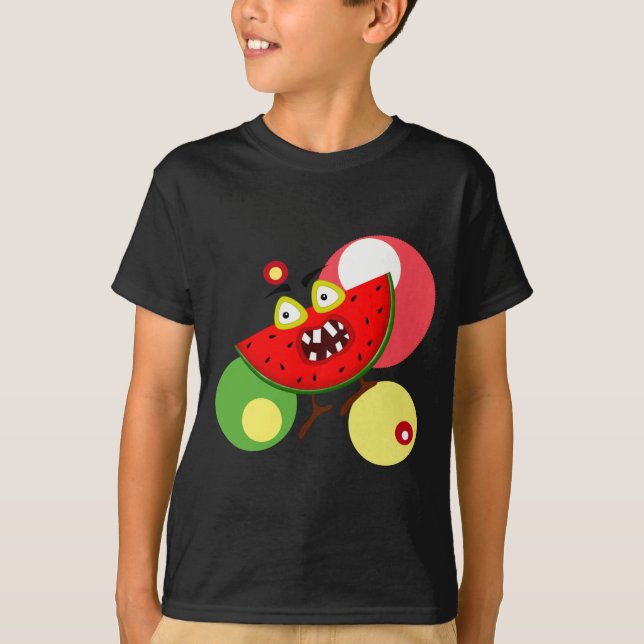 Illustration von Wassermelonen T-Shirt (Vorderseite)