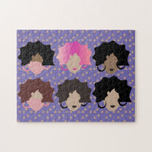 Illustration von Wavy Hair Girls