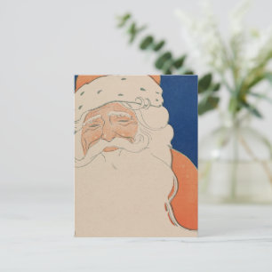 Illustration von Weihnachtsmann im Vintage-Stil Feiertagspostkarte