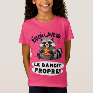 Illustration Waschbär Humor Der Saubere Bandit T-Shirt
