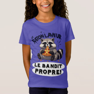 Illustration Waschbär Humor Der saubere Bandit T-Shirt