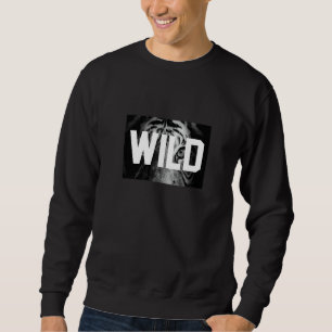 Illustration wilder weißer Bergtiger aus Bengalen Sweatshirt