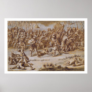 Illustration zu 'The Iliad', 1760er (Stift & Tinte Poster