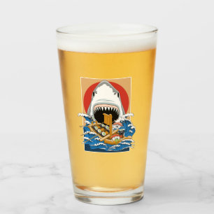 Illustration zum Angriff von Sushi-Haien Glas