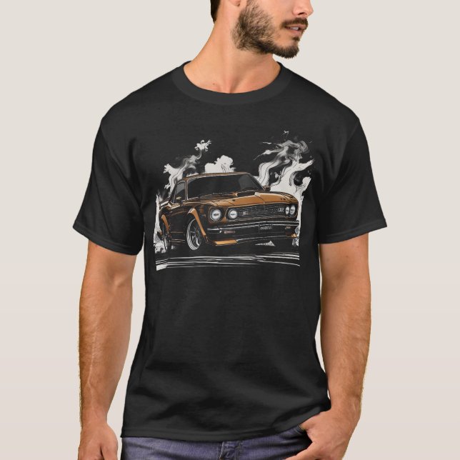 Illustration zum Autofahren T-Shirt (Vorderseite)