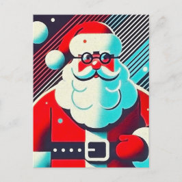 Illustration zum bezaubernden Weihnachtsmann Feiertagspostkarte