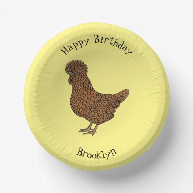 Illustration zum Cartoon von Chamois-Hühnchen Pappteller (Vorderseite)