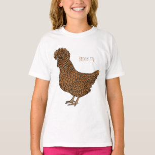 Illustration zum Cartoon von Chamois-Hühnchen T-Shirt