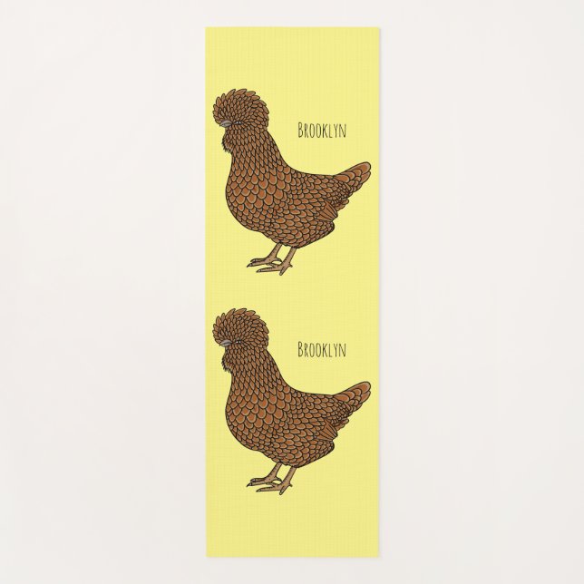 Illustration zum Cartoon von Chamois-Hühnchen Yogamatte (Vorderseite)