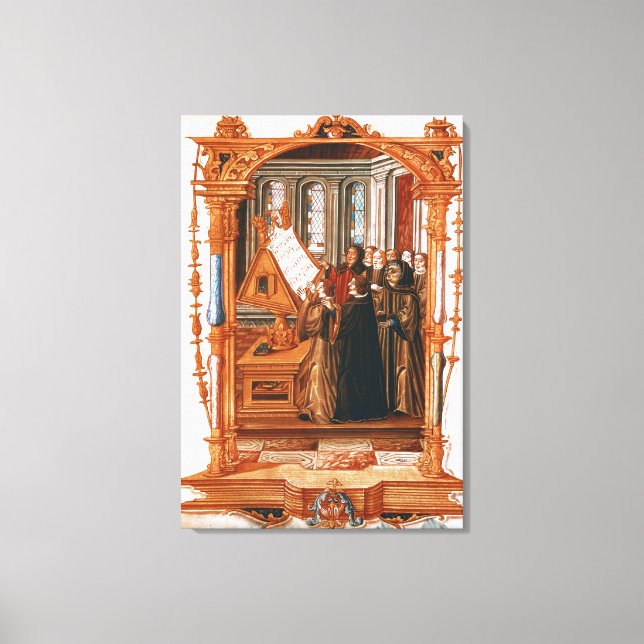 Illustration zum Chorsingen Leinwanddruck (Vorderseite)